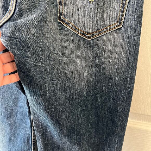 Levi's 514 Jeans Men’s Size 29x32* Slim Straight Fit Feathering Distressed Blue - Picture 5 of 13